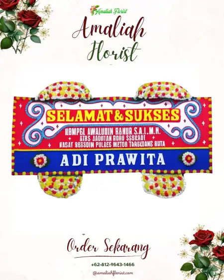 Papan Bunga Ucapan Selamat Sawa Erma